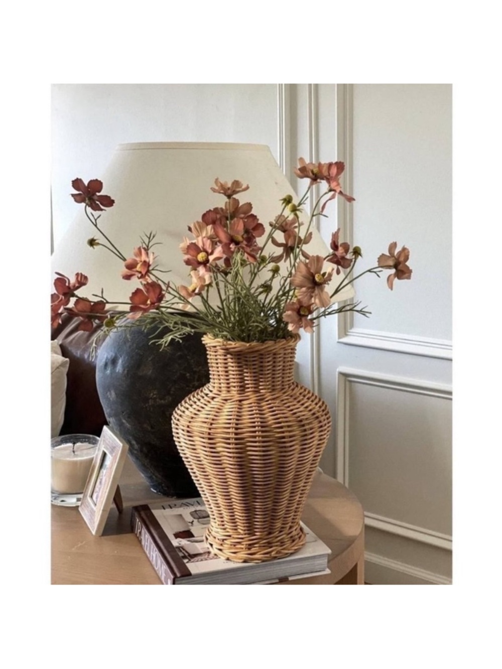 Studio McGee RARE Light Woven Rattan Vase - Natural - Picture 4 of 9